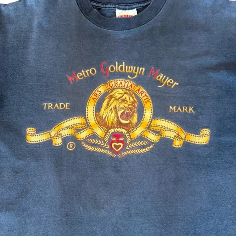 Vintage‎ 90s Metro Goldwyn Mayer MGM Movie Promo T Shirt Nutmeg Mens L